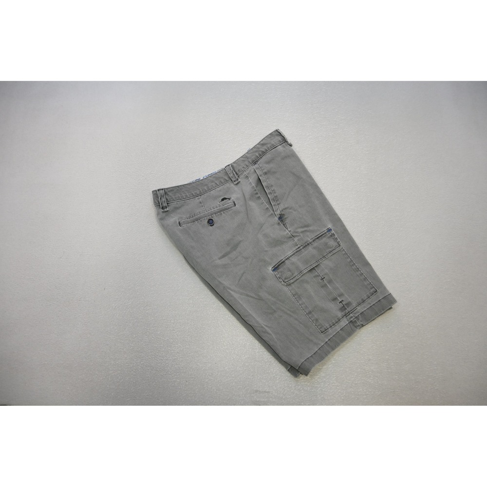 Tommy Bahama Cargo Shorts Mens‎ 38 Grey Cotton Stretch Casual Excellent